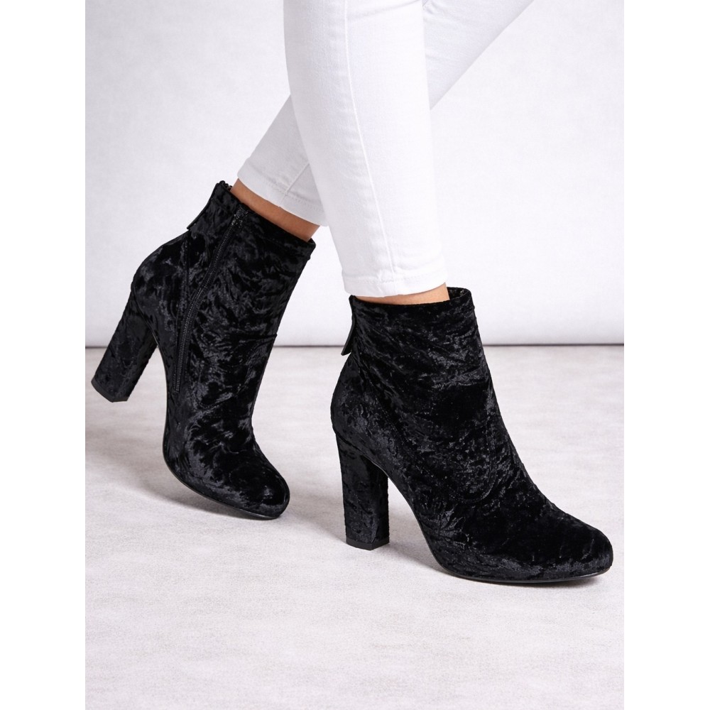 Botine din catifea - Haine-second-hand.ro 146333