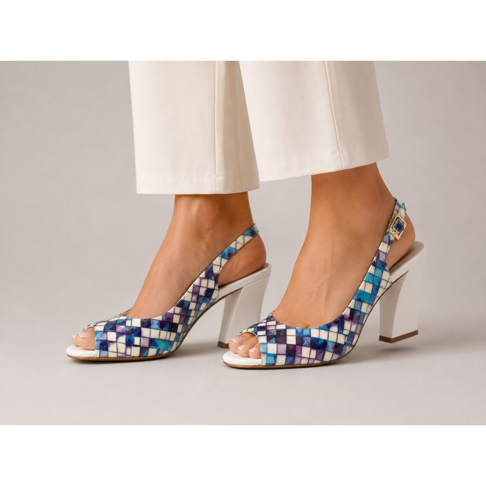 Sandale cu imprimeu din Piele - Haine-second-hand.ro 147801